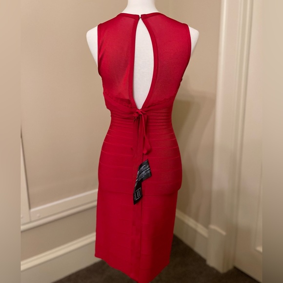 Herve Leger Dresses & Skirts - Herve Leger by Max Azria red valentine bodycon dress